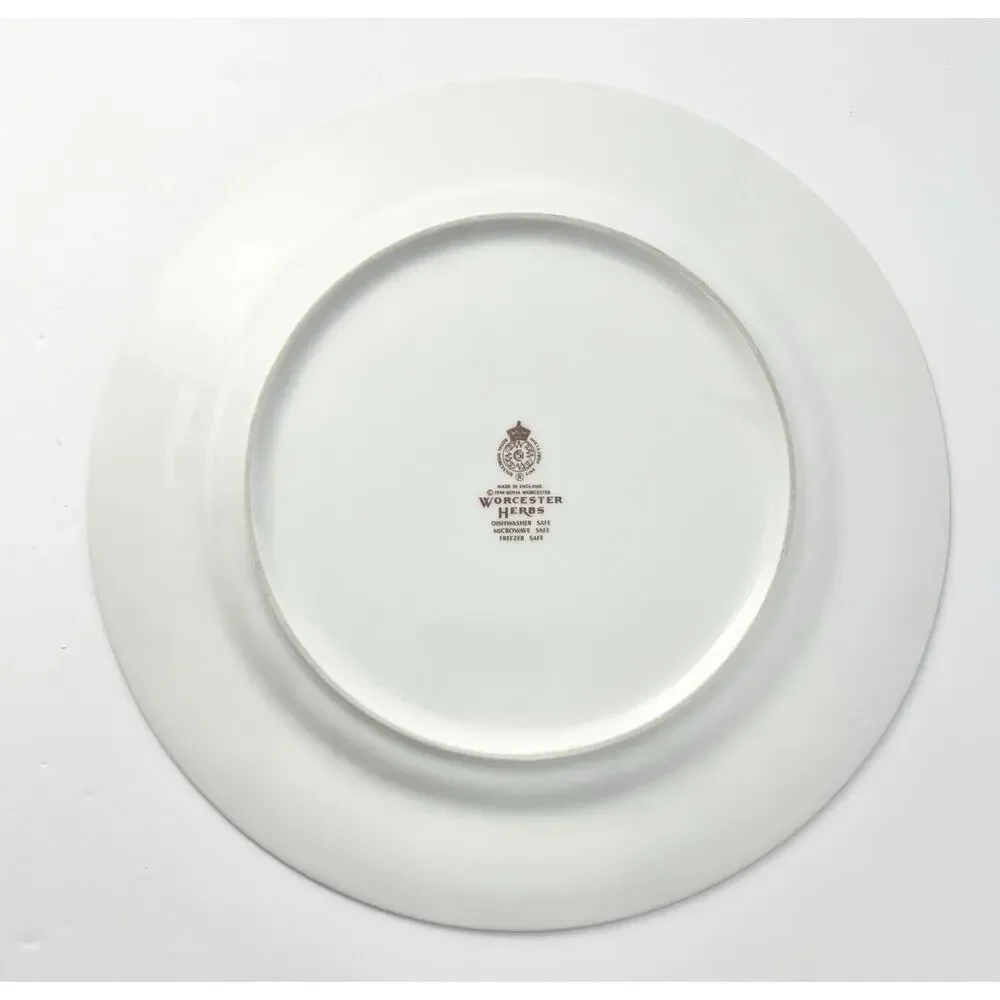 Royal Worcester “Herbs” Single Porcelain Dinner Plate 10 1/8”